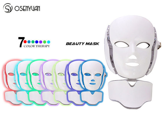 Κίνα Το φωτόνιο EMS Microcurrent οδήγησε την του προσώπου μάσκα, οδήγησε την ελαφριά μάσκα θεραπείας για το λαιμό προσώπου εργοστάσιο